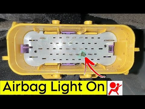 How to fix airbag warning light || U0170 Lost Communication with passenger presence module