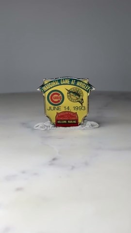 Vintage Chicago Cubs Inaugural Game Pin: Color Enamel - 1993 MLB Accessory - Etsy