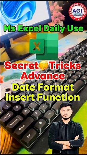 MS Excel Daily Use: Advance Date Format & Insert Function Tutorial