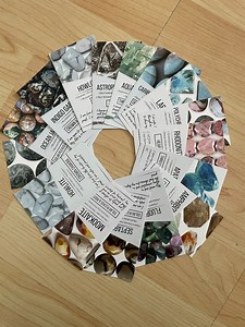 Pack of 20 Wholesale Crystals Information Card With Affirmation, Meaning L to P - Etsy