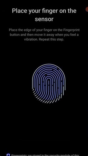 how to set fingerprint in an android phone...