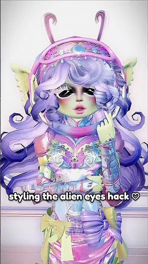 styling the alien eyes hack | #dresstoimpressroblox #dresstoimpress #dti #dtiroblox #dtioutfits #fyp