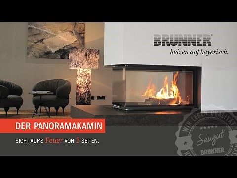 Der BRUNNER Panoramakamin