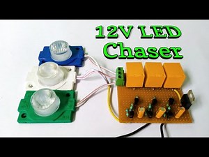 12V led chaser using Relay