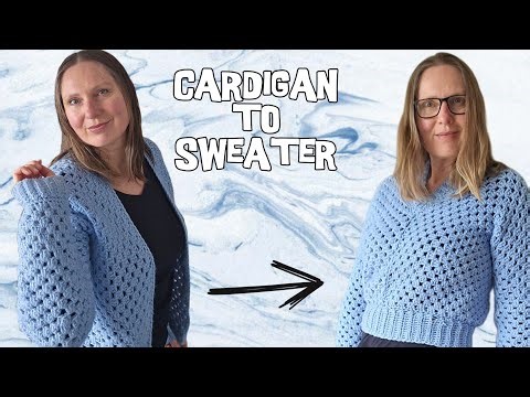How to Turn a Hexagon Cardigan into a Sweater / Jumper - Easy Crochet Tutorial