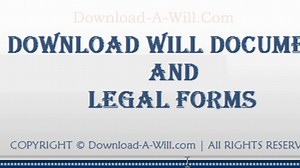 Download a will template free !