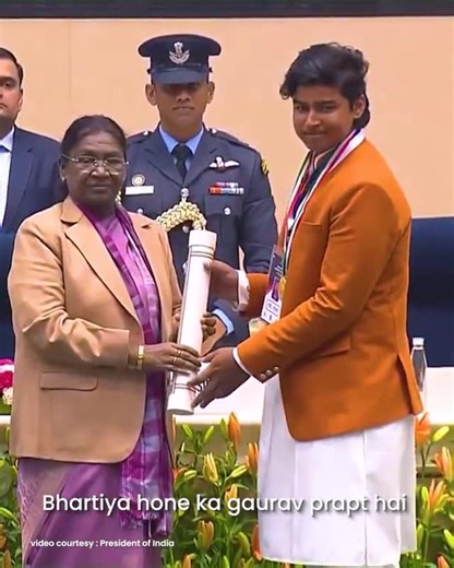 Rajasthan Royals on Instagram: "Meet the newest recipient of the Pradhan Mantri Rashtriya Bal Puraskar, the highest civilian honor for children. Vaibhav Sooryavanshi 👏👏💗 #RoyalsFamily | #HallaBol"