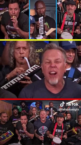 Jimmy Fallon, Metallica, and The Roots Classroom Instrument Performance