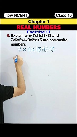 NCERT Class 10 Maths Exercise 1.1 Question 6 Solution | Real Numbers 🔥 #shorts #class10maths