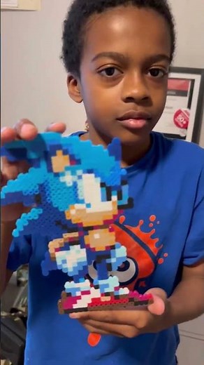 Perler Bead Sonic Creation