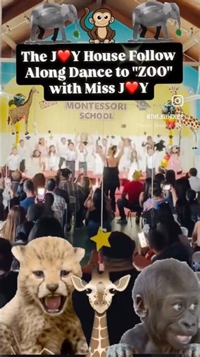Miss Joy choreographed a fun Joy House Party Dance for the kids graduation to "Zoo"