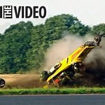 Richard Hammond in life-threatening crash when jet-powered car spins out at 288mph on Top Gear