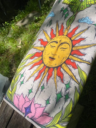 Sun and Luna Moth Neck Gaiter, Festival Face Shield - Etsy