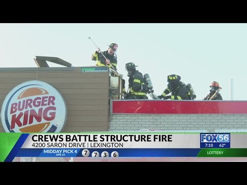 Burger King catches on fire in Lexington