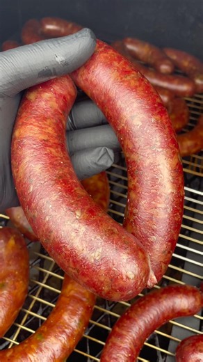 Smoked and cured BBQ sausages #Meat #Food #Cooking #HomeCook #Sausage