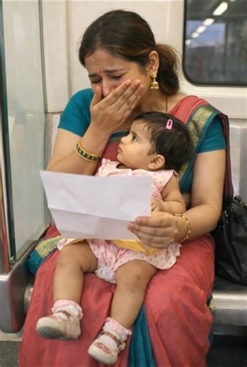 Drawing prank gone emotional in metro 🥺