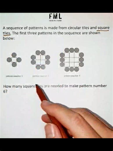 How many square tiles? #Math #Maths #School #Student #teachersoftiktok