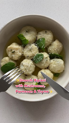Delicious Gnocchi Ripieni Recipe with Mushrooms & Parmesan