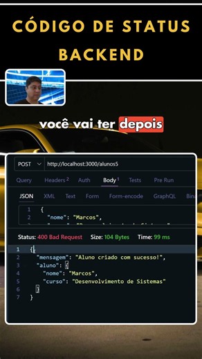 Backend Status Codes with JavaScript
