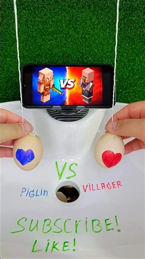 Piglin vs Villager! Who survives this Minecraft clash? ⚔️