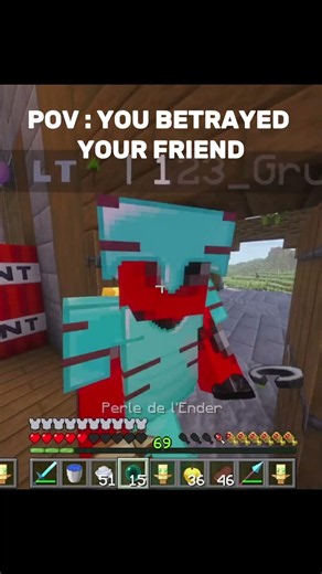 POV : you betrayed your friend #minecraft@AmongCraft-Le_vrai