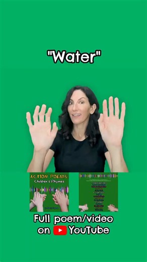 Waves on the ocean, Rain on your cap. Drinking from a glass, Turning on the tap.... Full poem, lyrics and follow along video here: https://youtu.be/pIvakW2J8Oo?feature=shared | Children's Music with Nancy Kopman