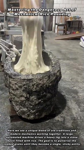Mastering the Dangerous Art of Mechanical Rice Pounding