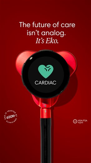 2.4K views | You care for patients through the hardest days — with skill, passion, and heart. For the clinicians who never stop showing up, the limited edition Ruby Red CORE 500® is our tribute. | Eko Health | Facebook