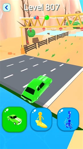 Shape-shifting Funny Race All Level Gameplay Walkthrough Master Level #807 BeamNG.drive #Shorts