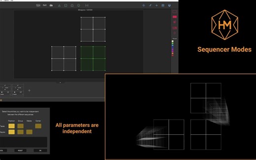 HeavyM 教程(中字)｜Sequencer Modes - Projection mapping tutorial 6