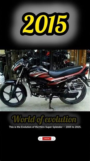 “Hero Super Splendor Evolution 🔥 2005–2025 | King of Mileage 🚀 #shorts”#suprsplendor