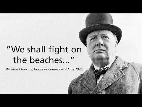 Winston Churchill’s Powerful “We Shall Fight on the Beaches” Speech | Inspirational WWII Moment
