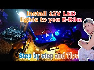 Install 12v LED lights to your E-Bike | step by step and tips | E-Bike Upgrade #EBike #Taiwan_EBike