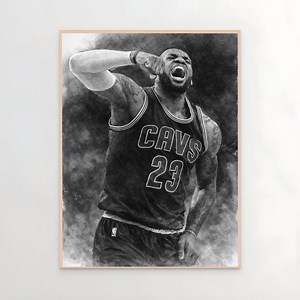 Impression d'art LeBron James Sketch – Poster de motivation pour le basketball (téléchargement numérique) - Etsy France