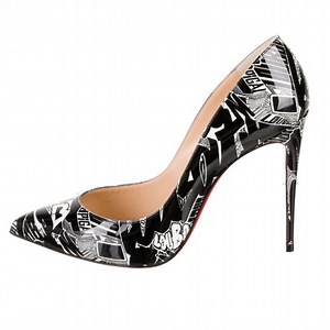 Christian Louboutin Pigalle Follies NICOGRAPH 100 Patent Leather Pumps Size 39.5