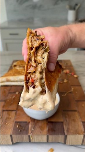 Chicken Bacon Hot Honey Ranch Quesadillas | Easy Weeknight Meal #food