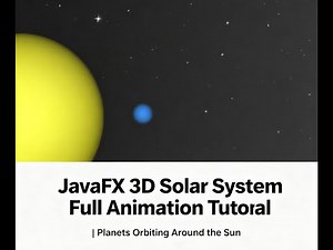 JavaFX 3D Solar System Full Animation Tutorial | Planets Orbiting Around the Sun