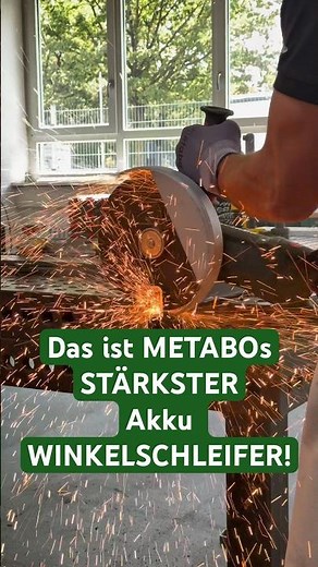 💥 METABOs STÄRKSTE Akku FLEX! WPB 36-18 LTX BL 230mm Akku-Winkelschleifer im SPEED CHECK #shorts