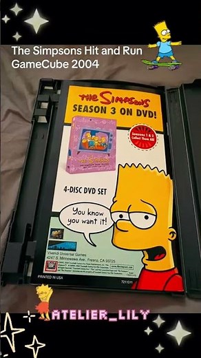 The Simpsons: Hit & Run 2003, Nintendo Gamecube, Unboxing | atelier_lily ♡