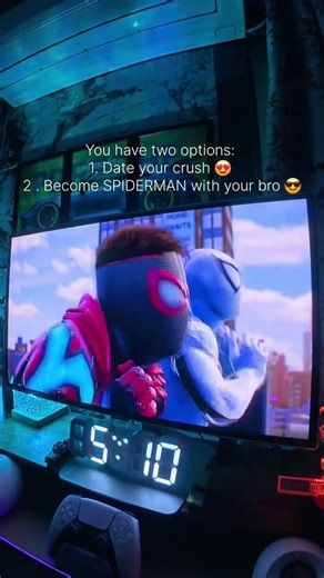 DATE WITH YOUR CRUSH OR BECOME SPIDERMAN WITH YOUR BROTHER #spiderman