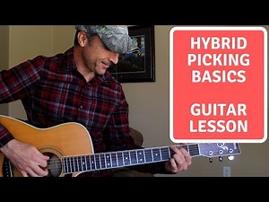 Beginner Guitar Lessons - Easy Hybrid Picking Lesson | Learn How To Fingerpick