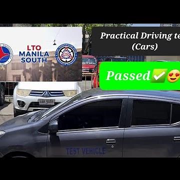 Actual video of Practical driving test for Cars. LTO Manila South. April2022
