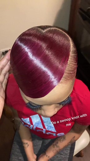 Swoop Knot Bun Tutorial for Red Hair