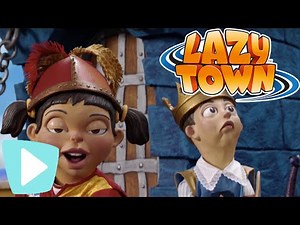 Lazy Town Full Episode | The Blue Knight | Here We Go Season 3 Episode 4