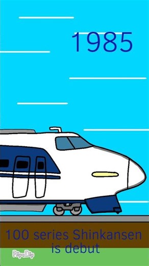 evolution of tokaido bullet train #animation #tiktok #memes #東海道新幹線 #jr東海 #jr西日本 #国鉄 #train