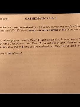 Likely BECE 2025 Mathematics Questions & Answers - Essay & Objectives