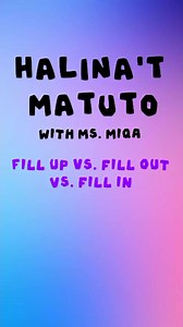 Fill up Vs. Fill out Vs. Fill in #knowledgeispower #englishtips #credittotherightfulownerofthisvideo | Mimi Toni
