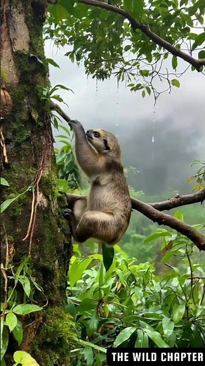 Adorable Baby Sloth Learns to Climb | Amazon Jungle Wildlife