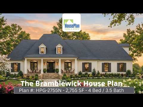 HPG-2755N - 4 Bed / 3.5 Bath Ranch Plan by House Plan Gallery