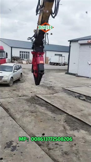 Heavy-duty Double Cylinder Hydraulic Scrap Shear | 50% More Power & 360° Rotation!